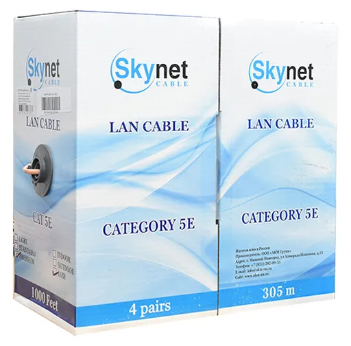 Кабель сетевой UTP SkyNet CSP-UTP-LSZH-4-CU