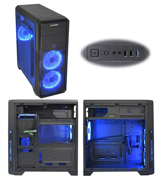 Корпус для ПК GameMax G561F-Blue