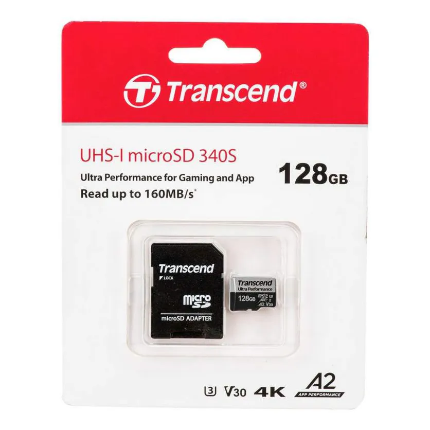 Карта памяти MicroSD 128GB Class 10 U3 Transcend TS128GUSD340S