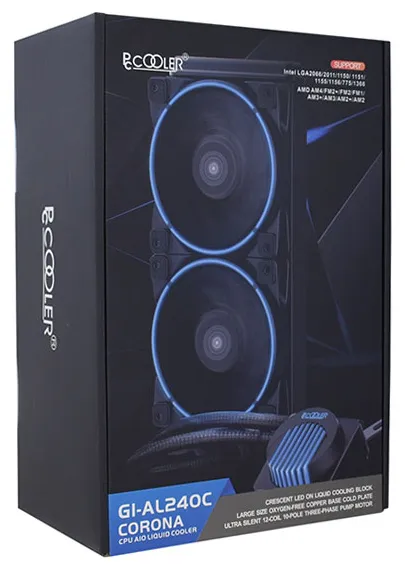 Водяное охлаждение PCCooler AL240C CORONA B