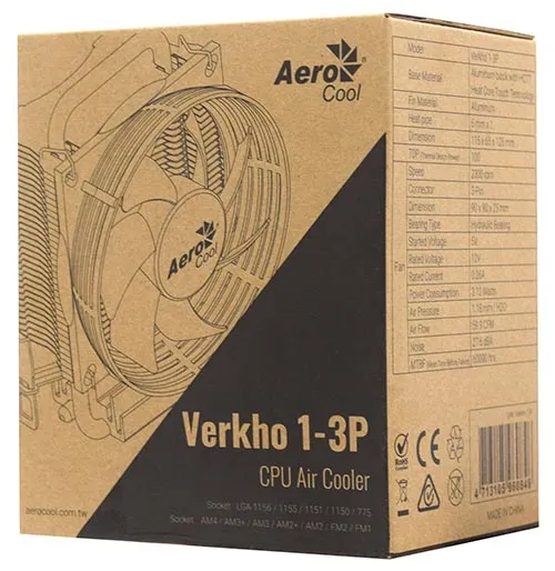 Кулер для CPU AeroCool Verkho 1-3P