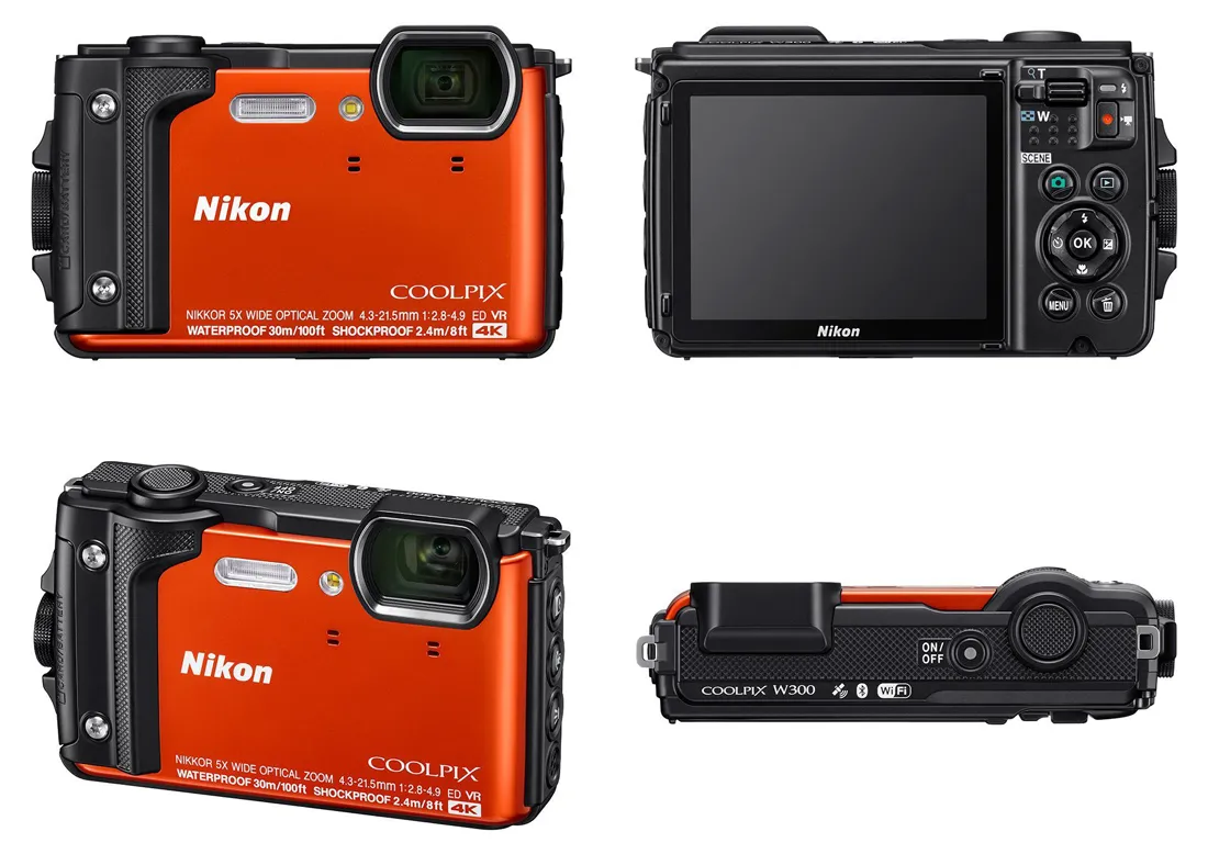 Фотоаппарат компактный Nikon COOLPIX W300 оранжевый
