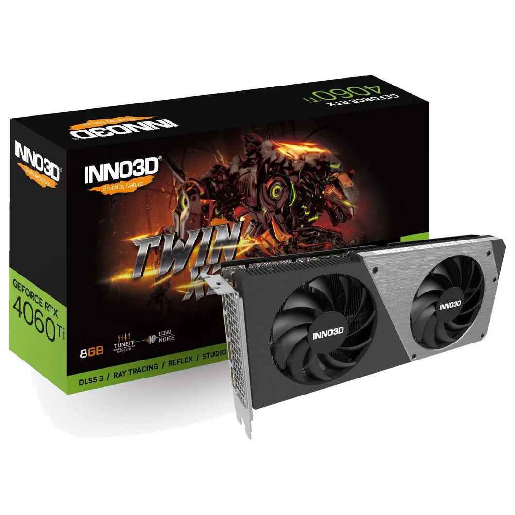 Видеокарта 8Gb Inno3D RTX4060 Ti TWIN X2 OC N406T2-08D6X-171153N
