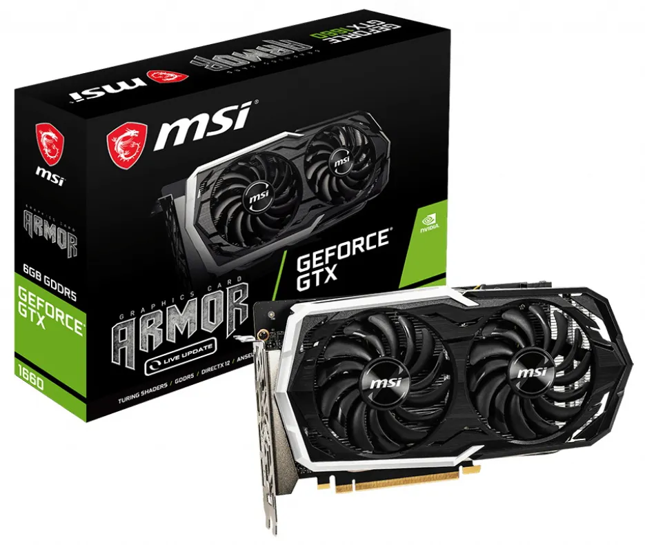 Видеокарта 6 GB MSI GTX 1660 ARMOR