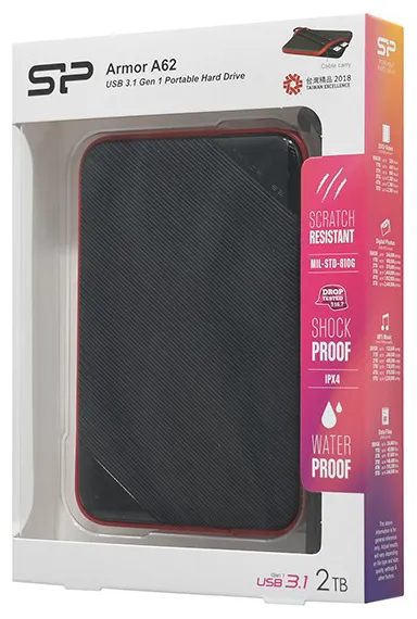 Внешний жесткий диск 2 TB Silicon Power A62 SP020TBPHD62SS3K Black