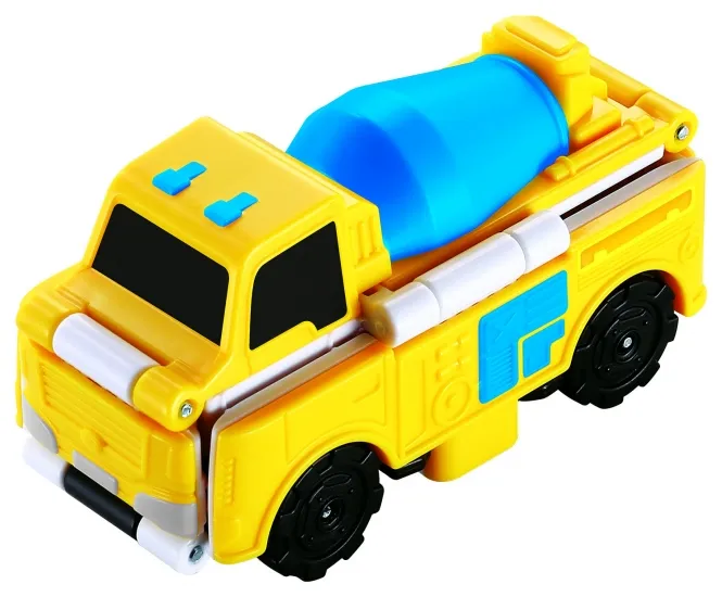 Машинка-трансформер Flip Cars 2 В 1 (Бетономешалка и Траншеекопатель)