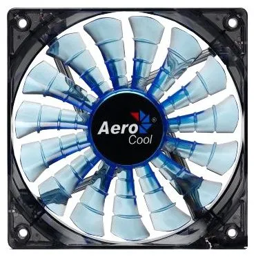 Кулер для кейса AeroCool SHARK fan Blue Edition (14см)