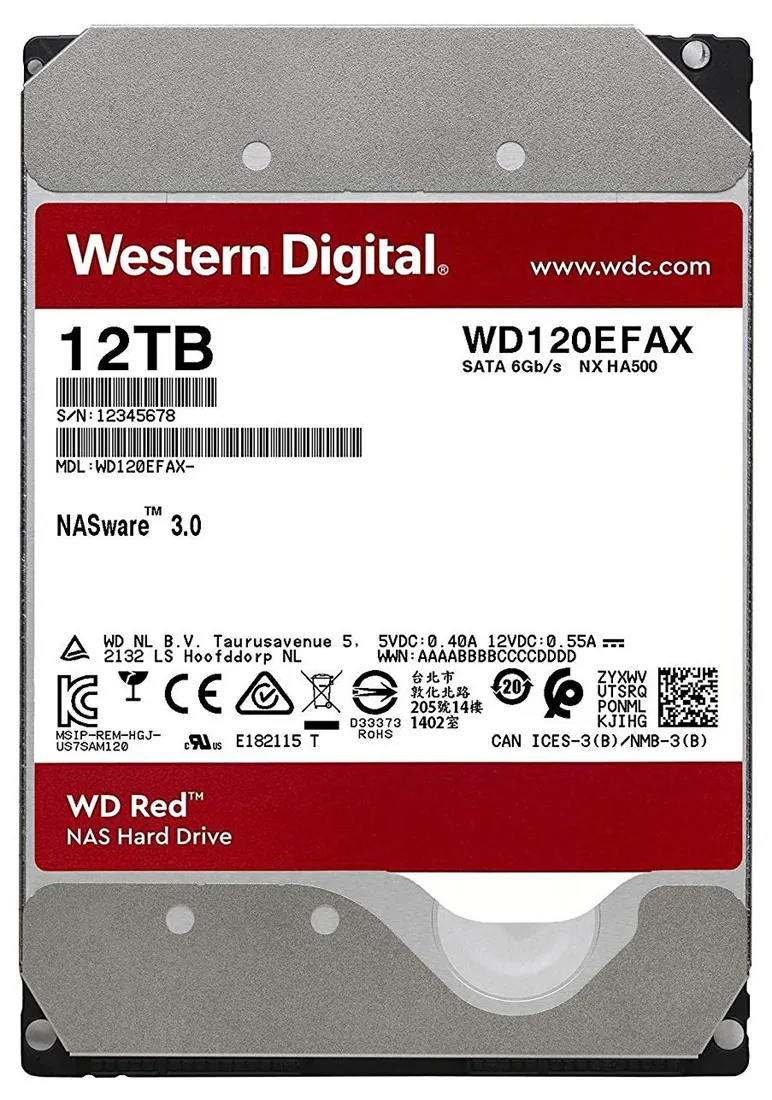 Жесткий диск 12Tb Western Digital RED WD120EFAX