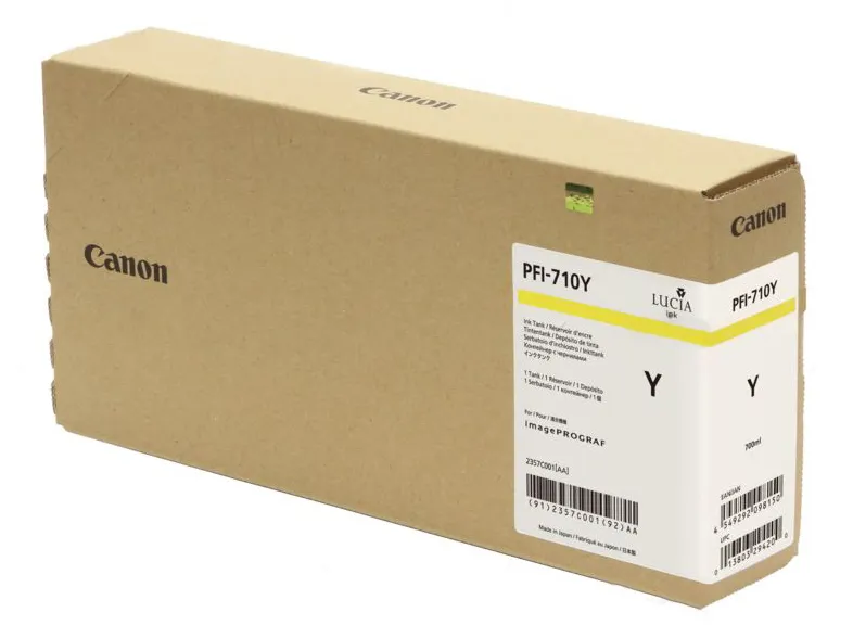 Картридж Canon PFI-710YL Струйный желтый №710 700 мл