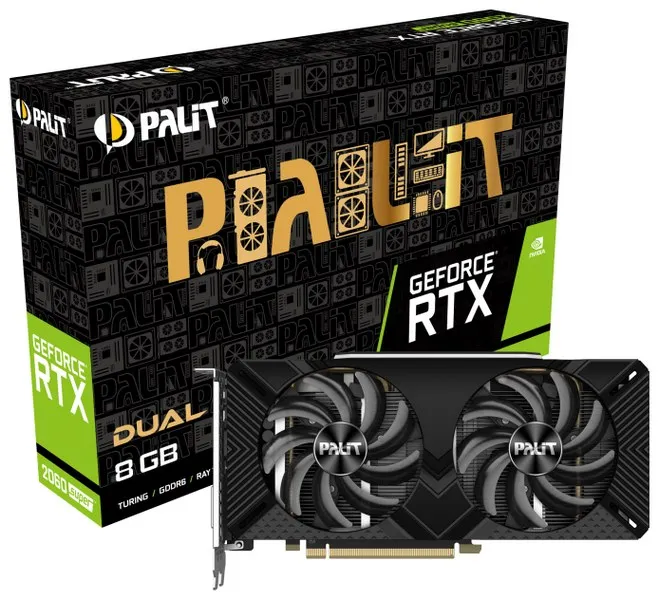 Видеокарта 8Gb Palit RTX 2060 Super Dual NE6206S018P2-1160A-1