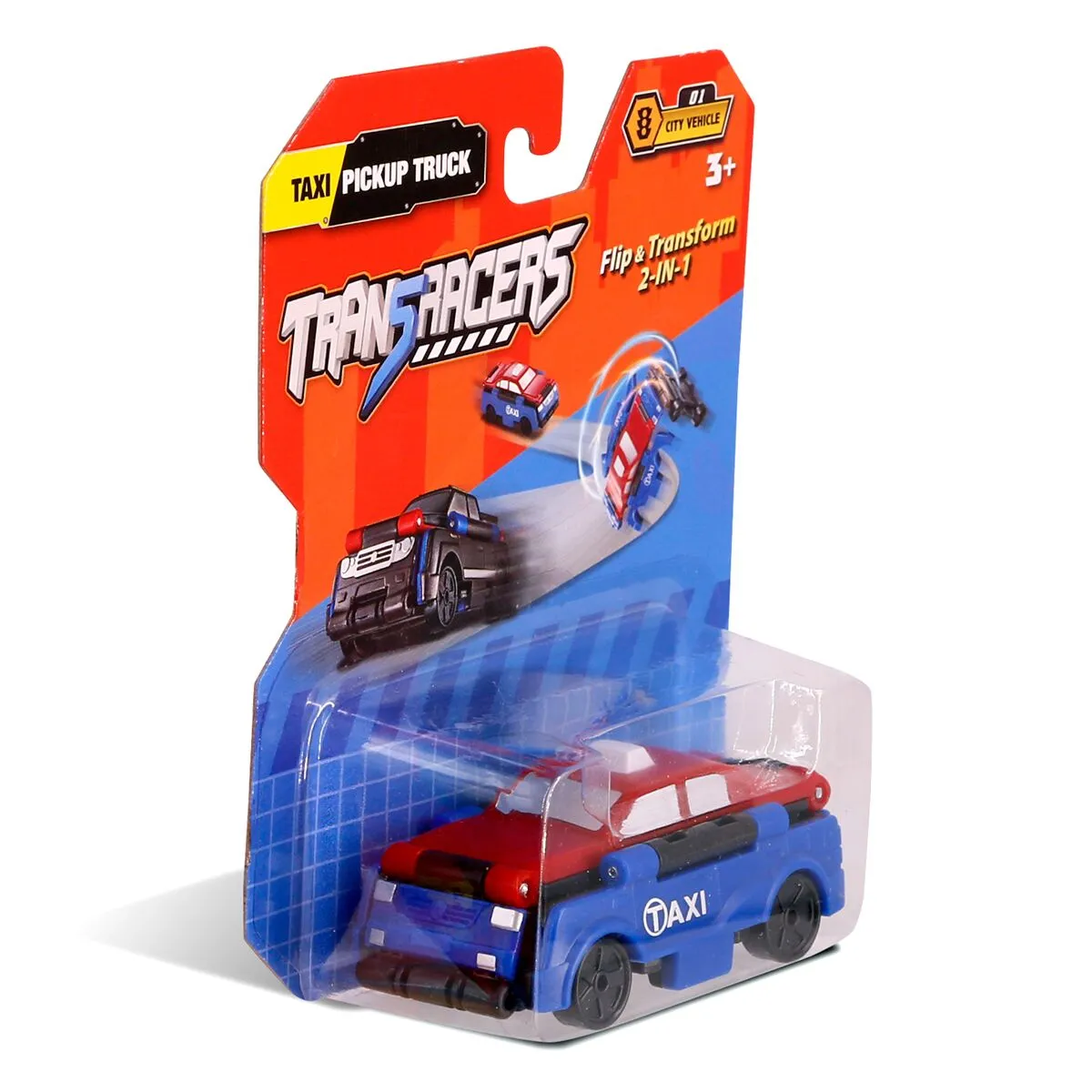 Машинка-трансформер Flip Cars 2 В 1 (Такси - Пикап)