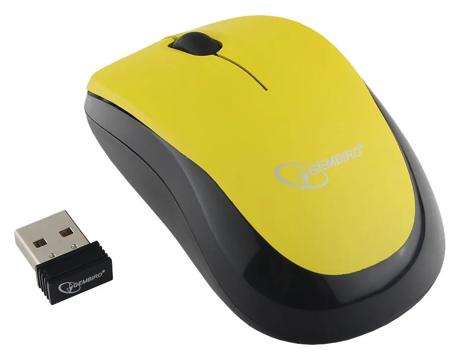Компьютерная мышь Gembird MUSW-360-LM yellow