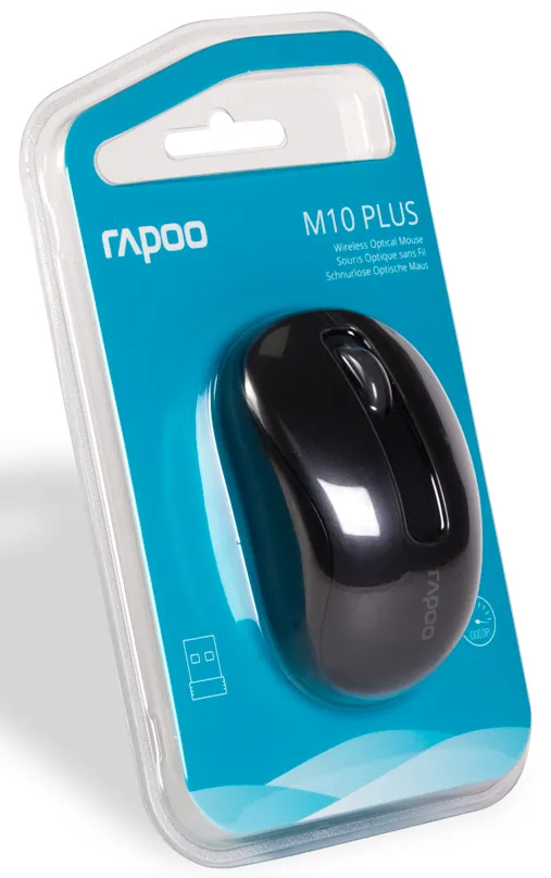 Компьютерная мышь беспроводная Rapoo M10 Plus Чёрный