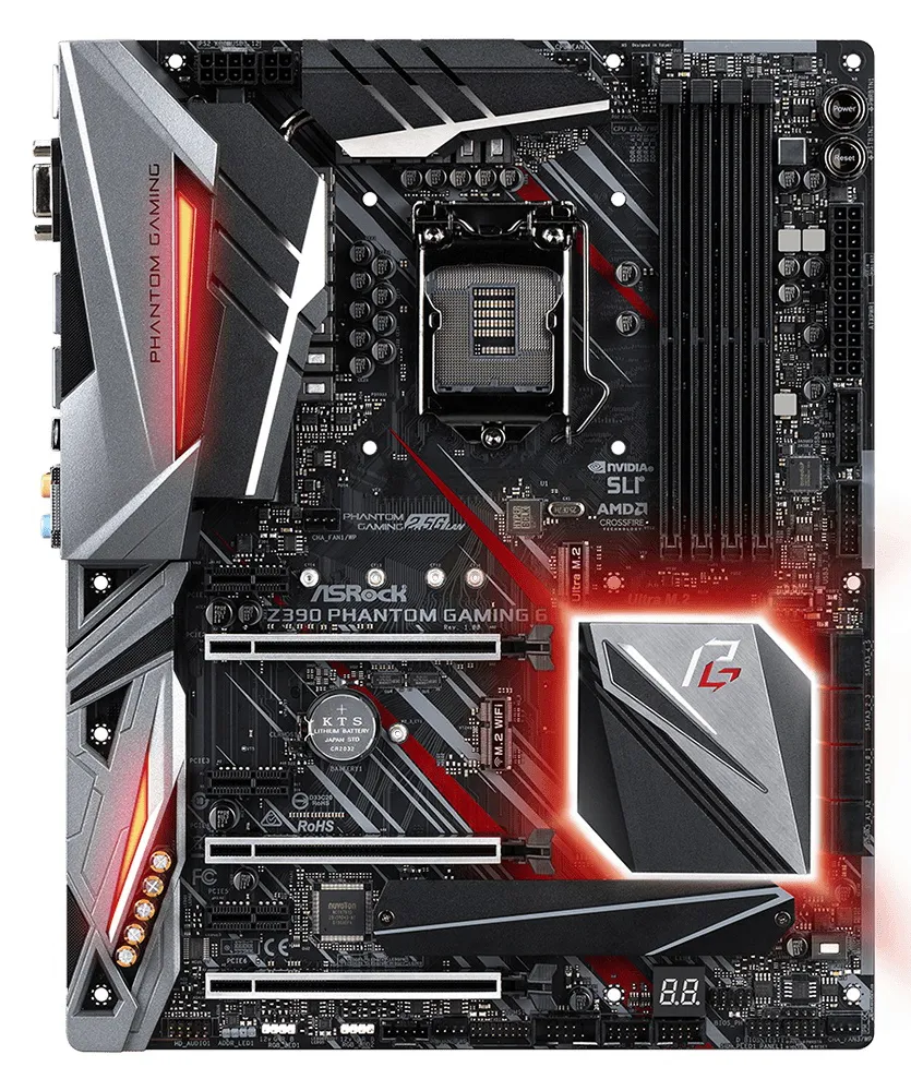 Геймерская Материнская плата ASRock Z390 PHANTOM GAMING 6