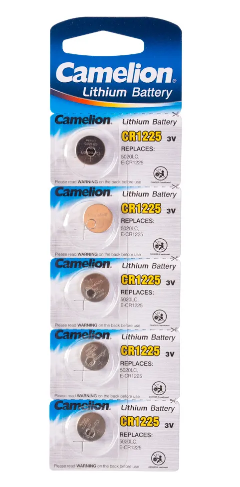 Батарейка CAMELION CR1225-BP5 Lithium Battery