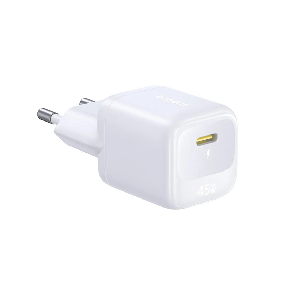 Адаптер питания Baseus FN22 1C 45W EU Moon White E0123301