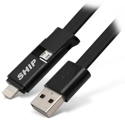 Интерфейсный кабель SHIP MICRO USB/Apple 8pin API08MUTBB