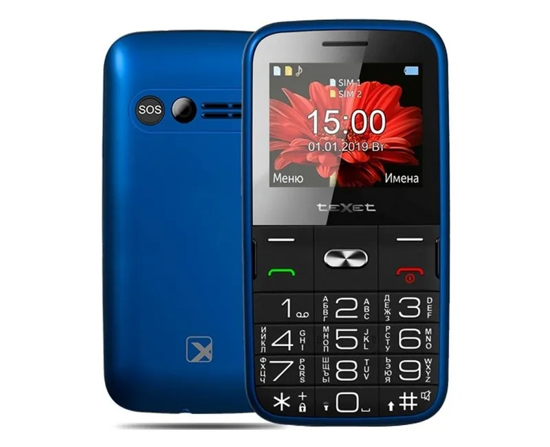 Мобильный телефон Texet TM-B227 синий