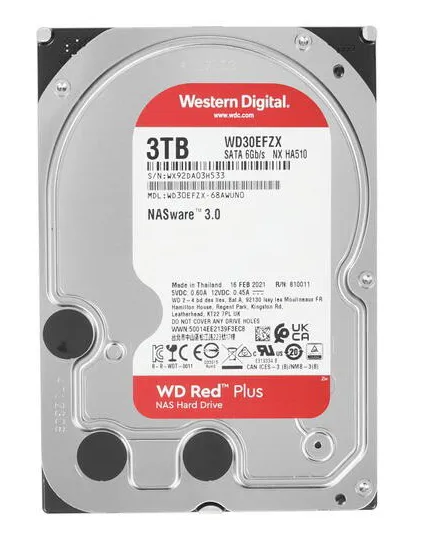Жесткий диск 3Tb Western Digital Red WD30EFZX
