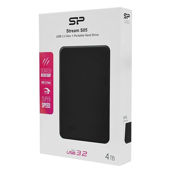 Внешний жесткий диск 4 TB Silicon Power S05 SP040TBPHD05LS3K black