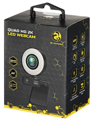 Веб-камера 2E GAMING QUAD HD 2E-WC2K-LED