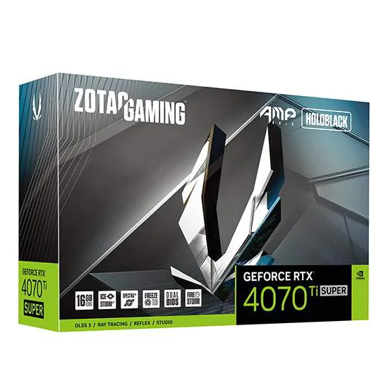 Видеокарта 16 GB ZOTAC GAMING RTX 4070 Ti SUPER AMP HOLO ZT-D40730F-10P