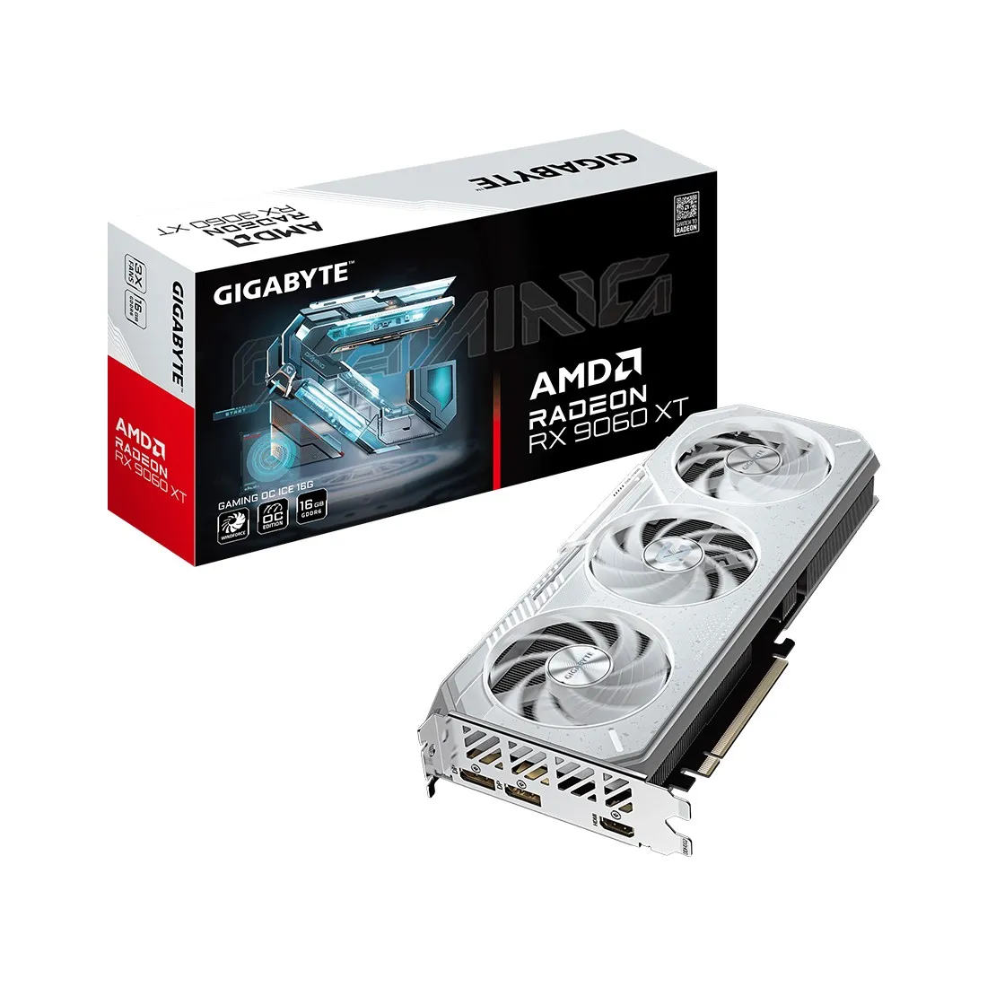 Видеокарта Gigabyte RX 9060 XT GAMING OC ICE 16G GV-R906XGAMINGOCICE-16GD