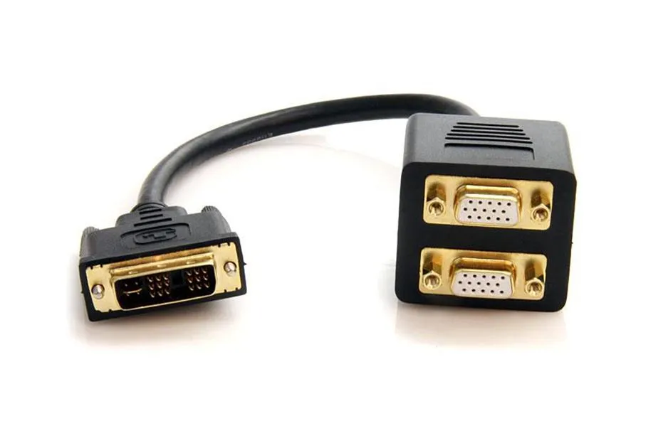 VGA сплиттер cable Espada DVI-Im -> 2*D-Sub