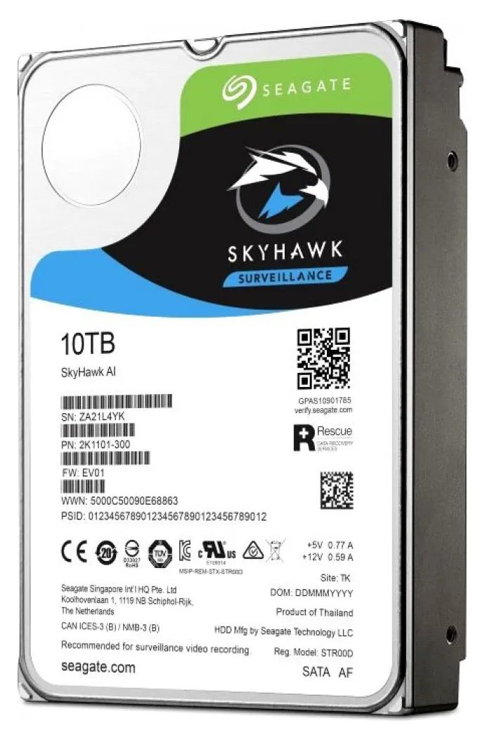 Жесткий диск 10TB Seagate SkyHawk ST10000VE0008