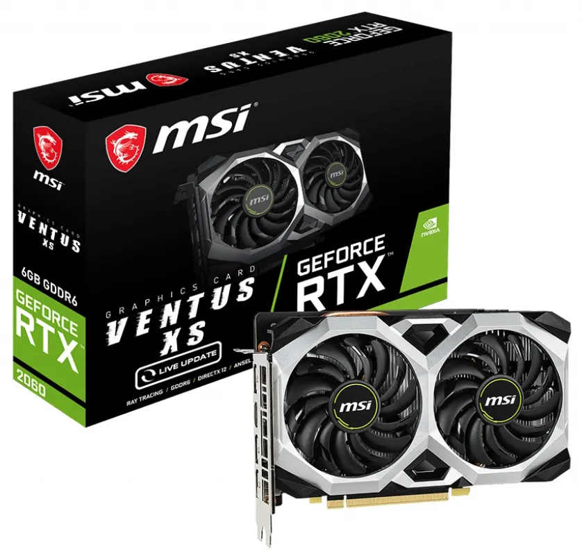 Видеокарта 6GB MSI RTX 2060 VENTUS XS