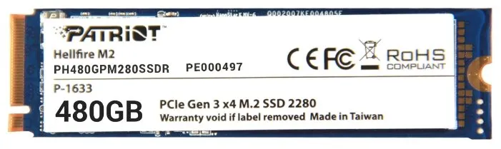 SSD накопитель 480 GB Patriot Hellfire PH480GPM280SSDR