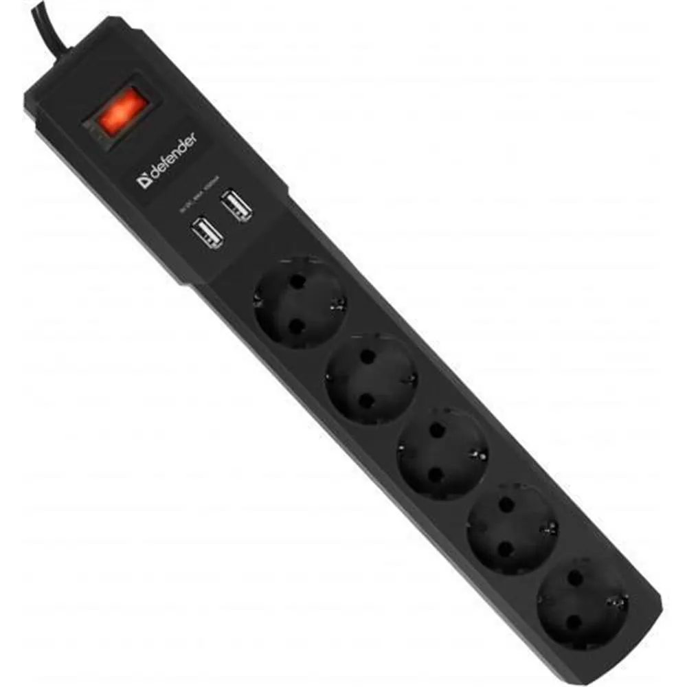 Сетевой фильтр Defender DFS 451 - 1,8 М