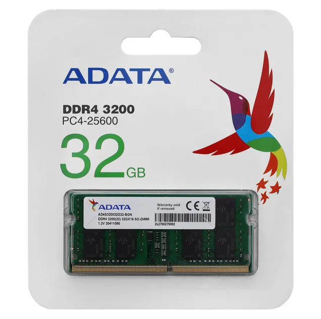 Оперативная память для ноутбука 32 GB ADATA AD4S320032G22-RGN