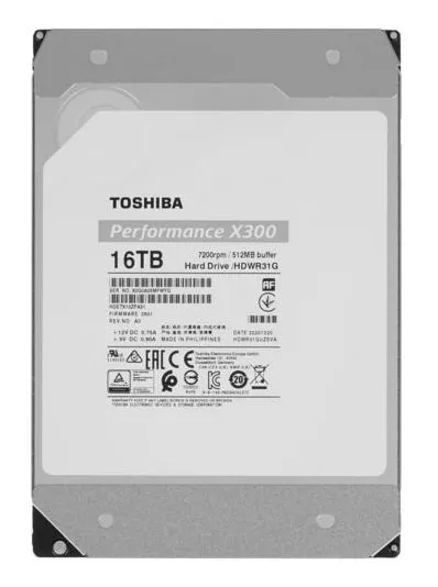 Жесткий диск 16Tb TOSHIBA X300 HDWR31GUZSVA