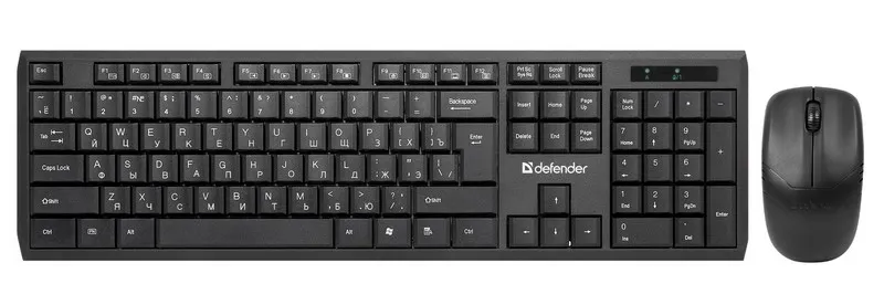 Клавиатура + мышка беспроводные Defender Harvard C945 Nano