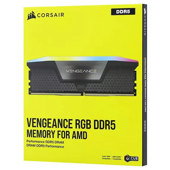 Оперативная память 32 GB kit Corsair Vengeance RGB (AMD) CMH32GX5M2E6000Z36