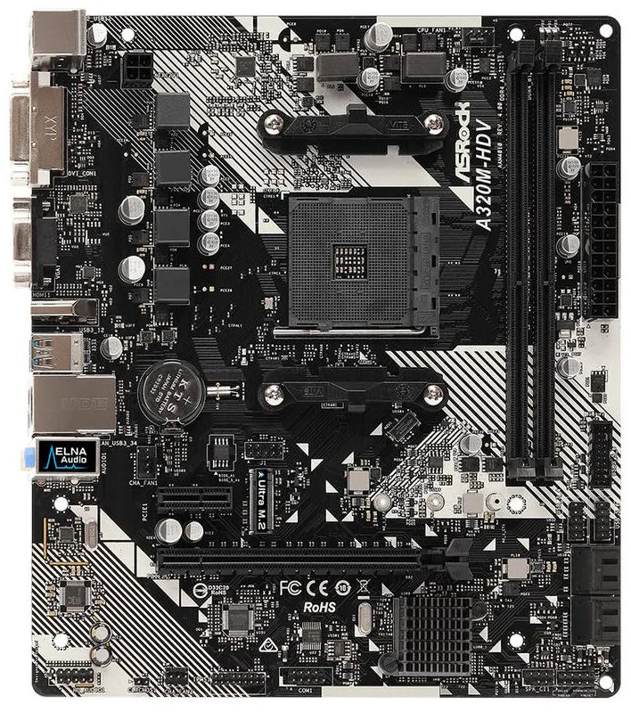 Материнская плата ASRock A320M-HDV R4.0