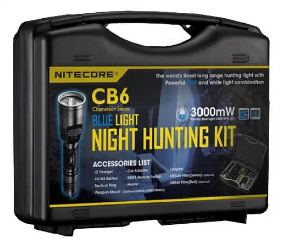 Фонарь Nitecore CB6 HUNTING KIT BLUE