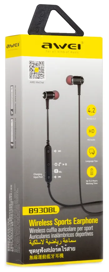 Гарнитура Awei B930BL Черный