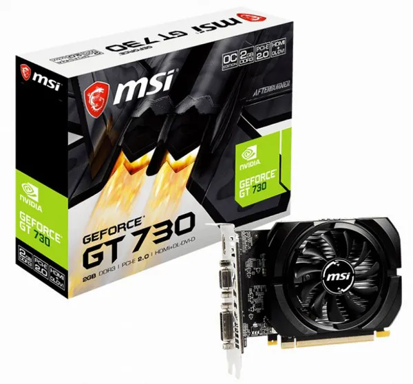 Видеокарта 2GB MSI GT 730 N730K-2GD3/OCV5