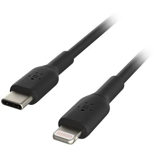 Кабель Belkin USB-С - Lightning, 1m, PVC, black