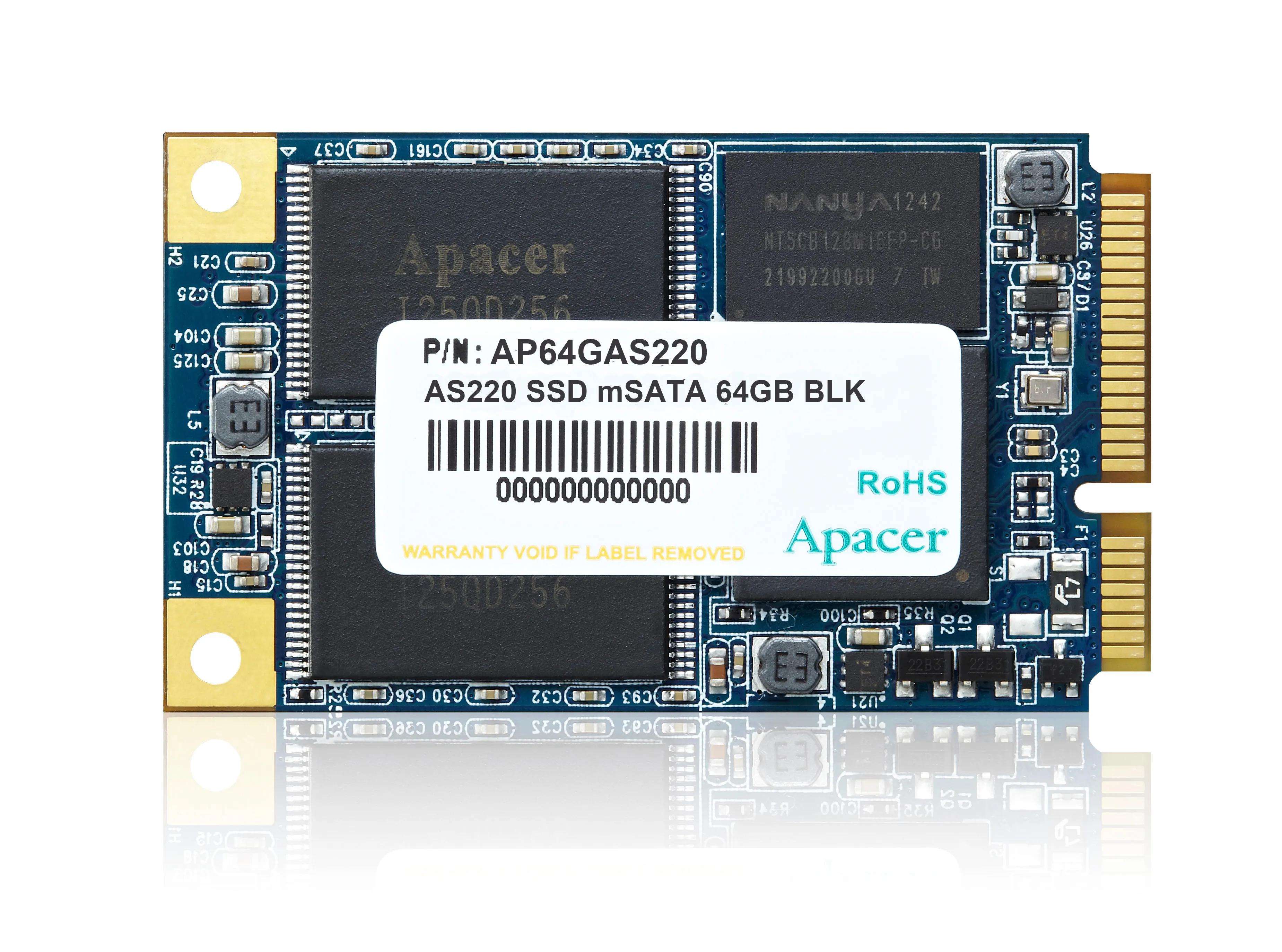 SSD накопитель 128GB Retail Box Apacer AS220 AP128GAS220B-1