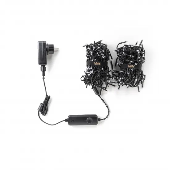 Гирлянда Twinkly Cluster RGB 400, 6 meter long, Gen II, IP44, black wire
