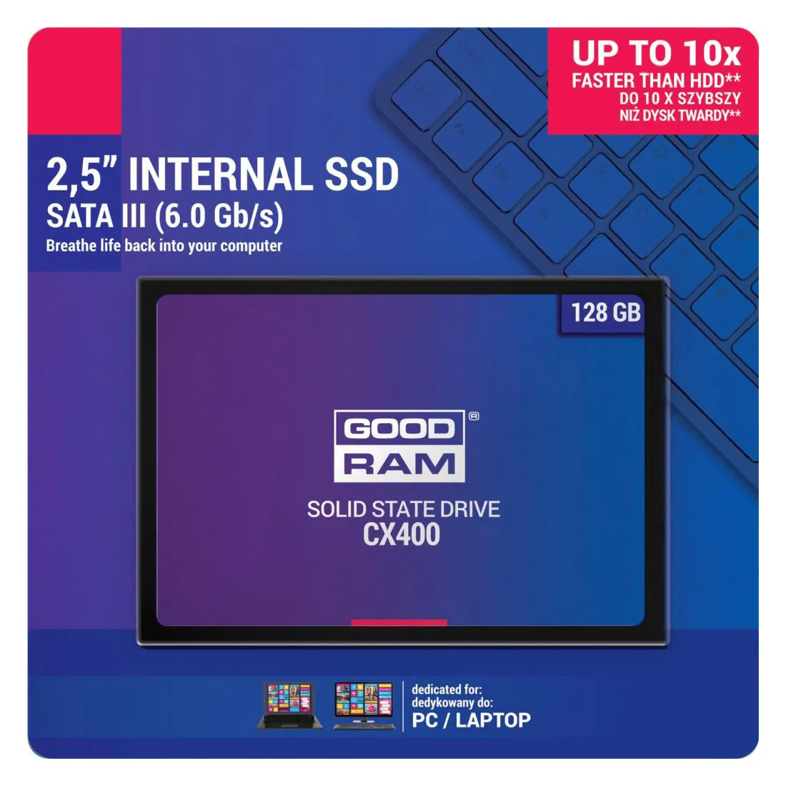 SSD накопитель 128GB GOODRAM CX 400 SSDPR-CX400-128