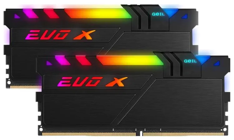 Оперативная память 32GB Kit GEIL EVO X II White с RGB подсветкой GEXSG432GB3000C16ADC