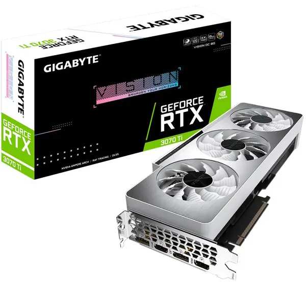 Видеокарта 8Gb GIGABYTE RTX3070Ti GV-N307TVISION OC-8GD
