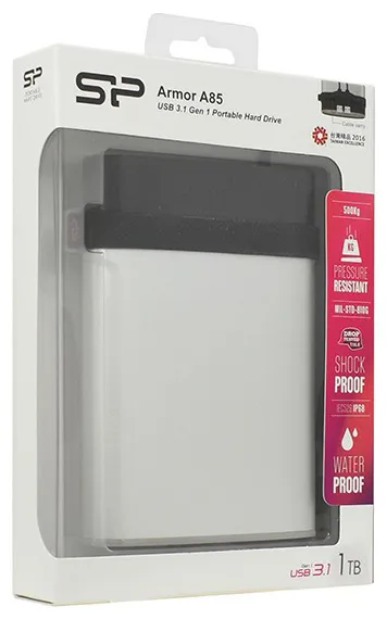 Внешний жесткий диск 1 TB Silicon Power A85 SP010TBPHDA85S3S Silver
