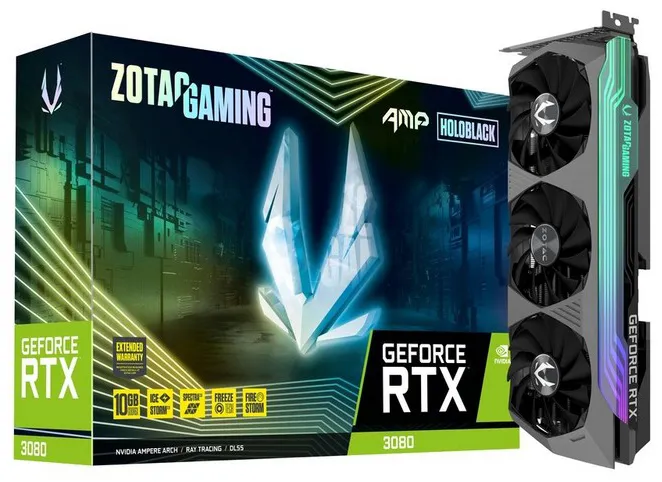 Видеокарта 10 GB Zotac RTX 3080 AMP Holo ZT-A30800F-10P