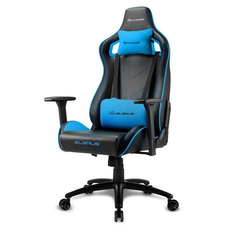 Игровое компьютерное кресло Sharkoon Elbrus 2 Black/Blue