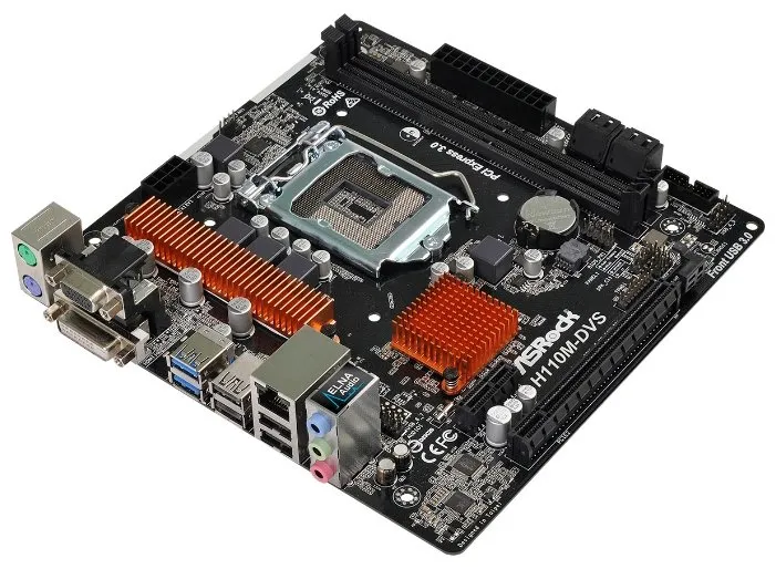 Материнская плата ASRock H110M-DVS R3.0